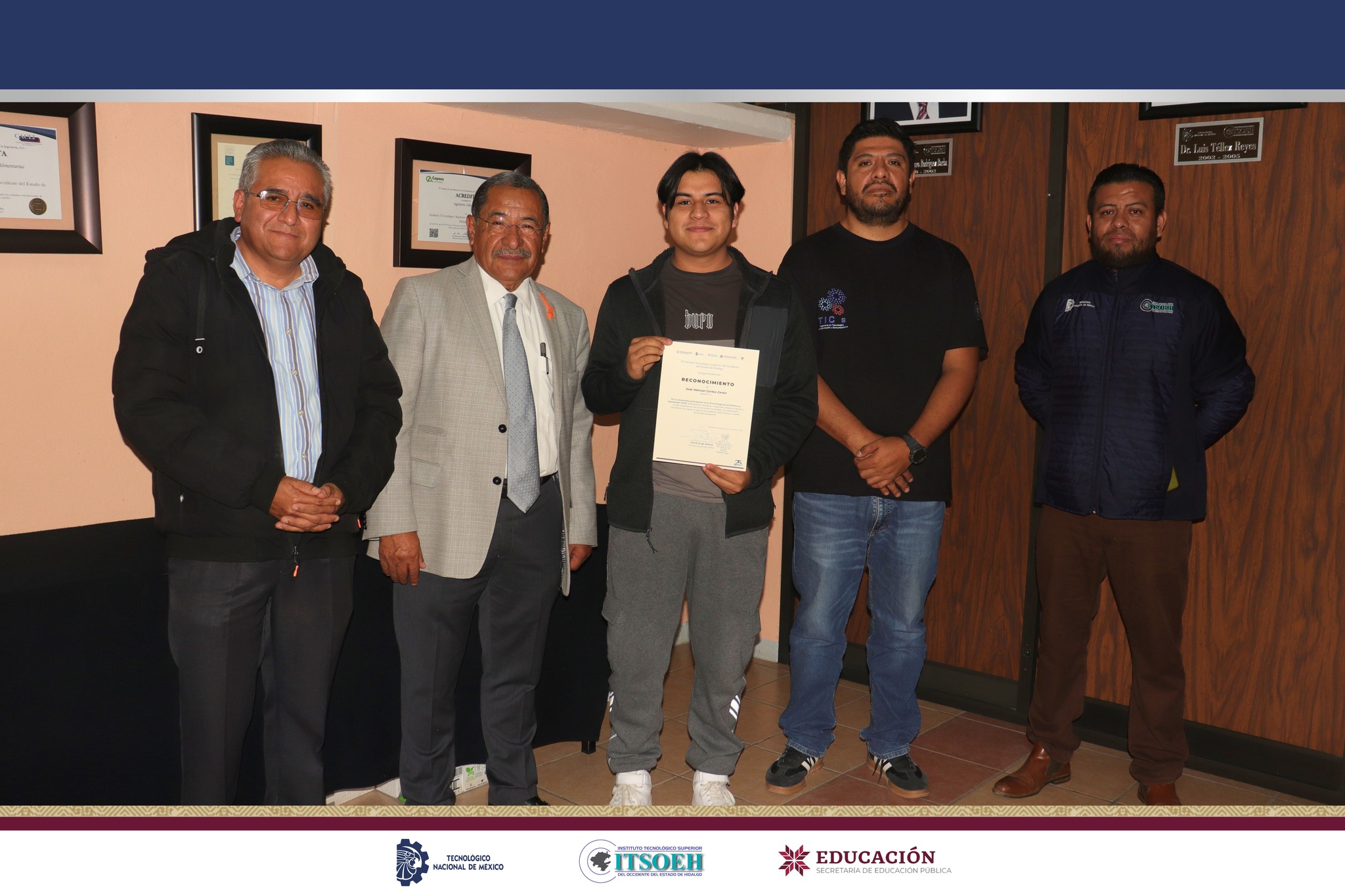 Recognition with institution director